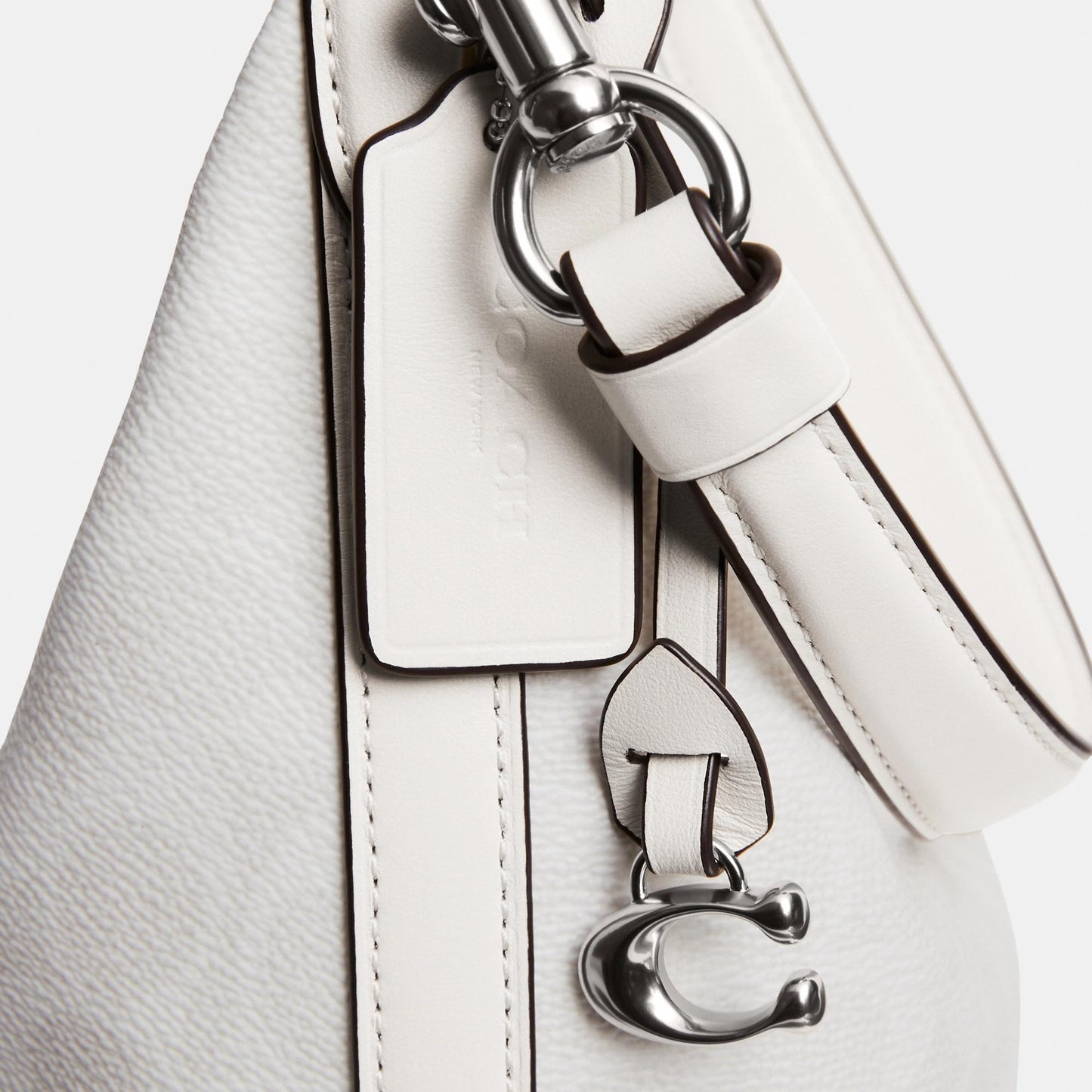 CAM23-JULIET SHOULDER BAG IN SIGNATURE CANVAS-LH/White Chalk