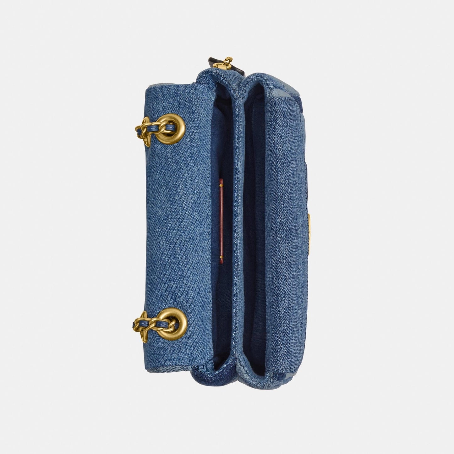 CAM91-TABBY SHOULDER BAG 26 WITH PATCHWORK QUILTING-B4/DENIM MULTI