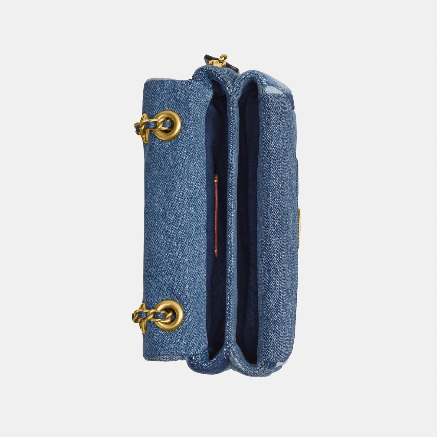 CAM93-TABBY SHOULDER BAG 20 WITH PATCHWORK QUILTING-B4/DENIM MULTI