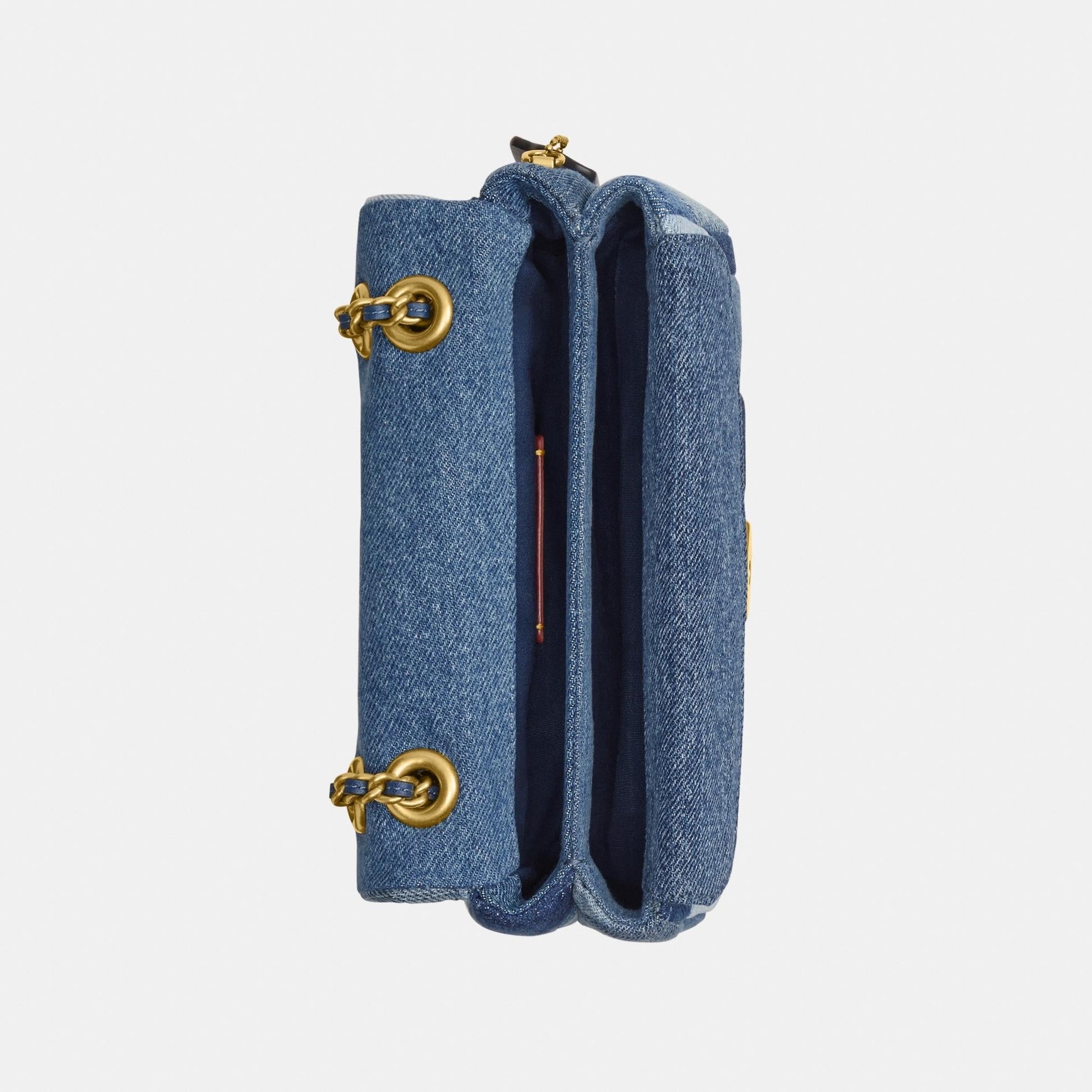 CAM93-TABBY SHOULDER BAG 20 WITH PATCHWORK QUILTING-B4/DENIM MULTI