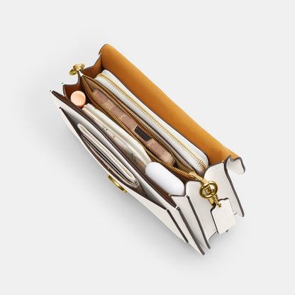 CAN26-Twisted Tabby Shoulder Bag-B4/Chalk