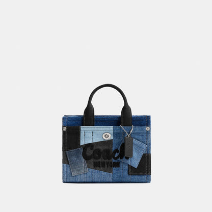 CAO32-CARGO TOTE BAG 20 WITH PATCHWORK-LH/Denim Multi