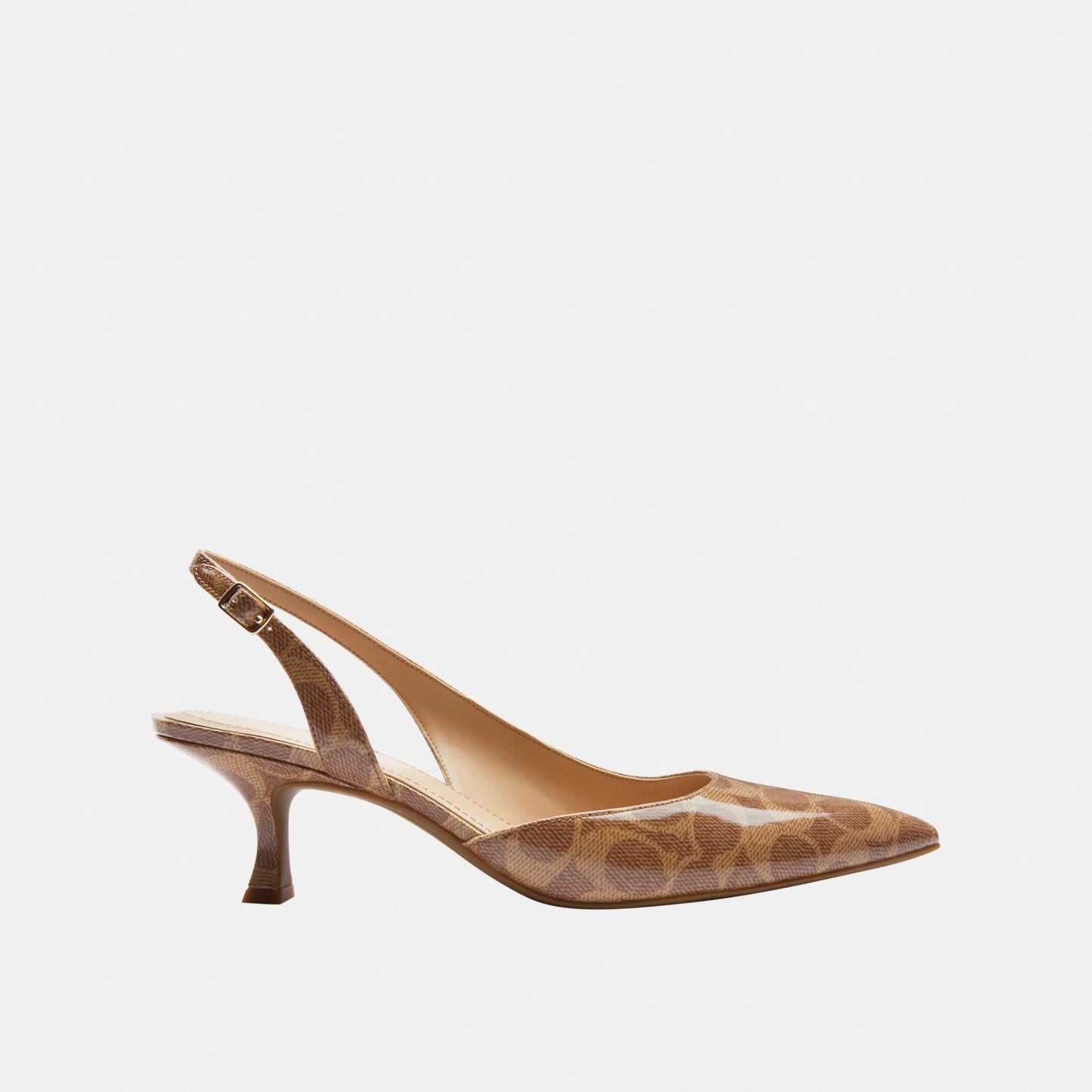 CAP43-ROXANNE PUMP IN SIGNATURE CANVAS-TAN