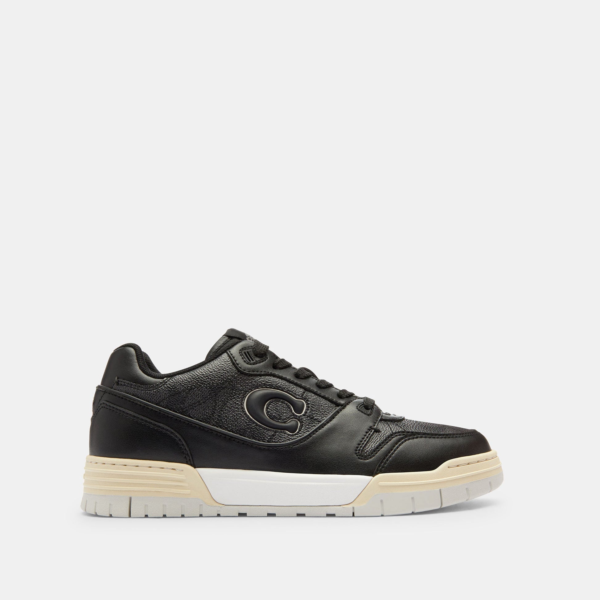 CAQ24-SOHO SNEAKER WITH SIGNATURE CANVAS-Charcoal/Black