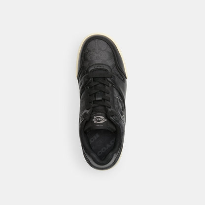 CAQ24-SOHO SNEAKER WITH SIGNATURE CANVAS-Charcoal/Black