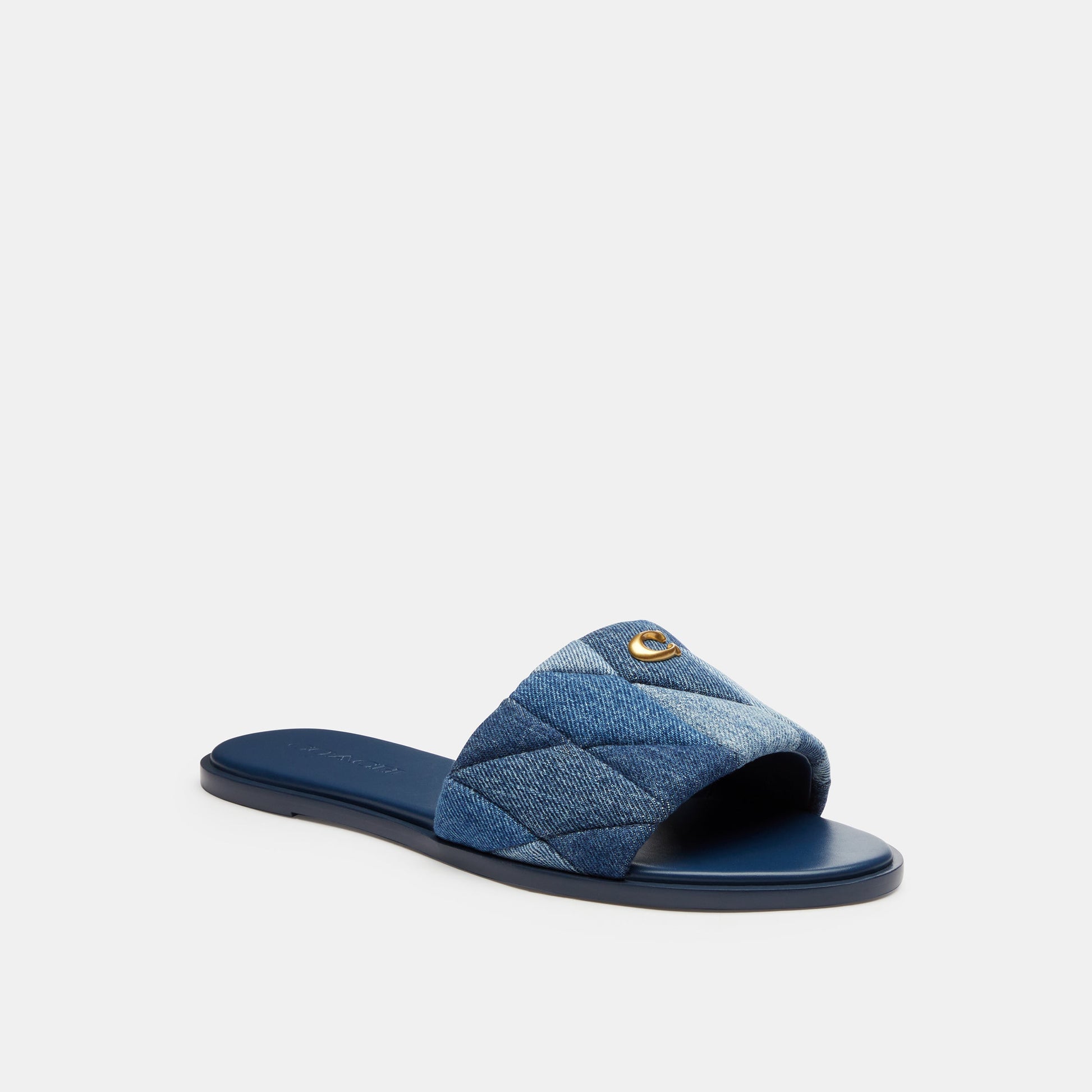 CAR66-HOLLY SANDAL WITH QUILTING-Denim Multi.