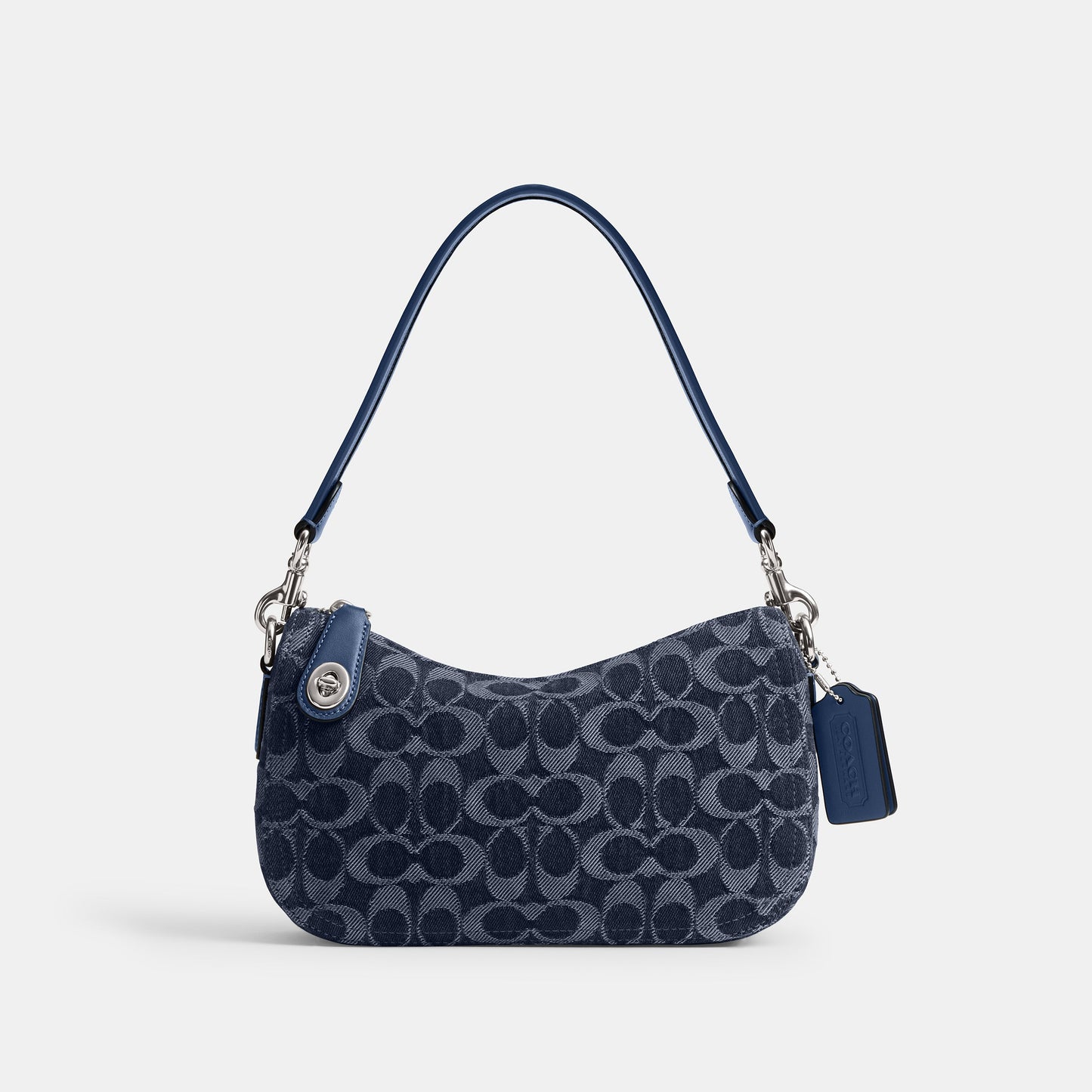 CAT48-Swinger Bag In Signature Denim-Lh/Deep Blue Multi