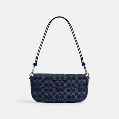 Brook Flap Chain Bag In Signature Denim