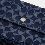 Brook Flap Chain Bag In Signature Denim