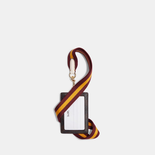 Signature Blocking With Webbed Strap Pvc Lanyard Id - COACH Saudi Arabia Official Site