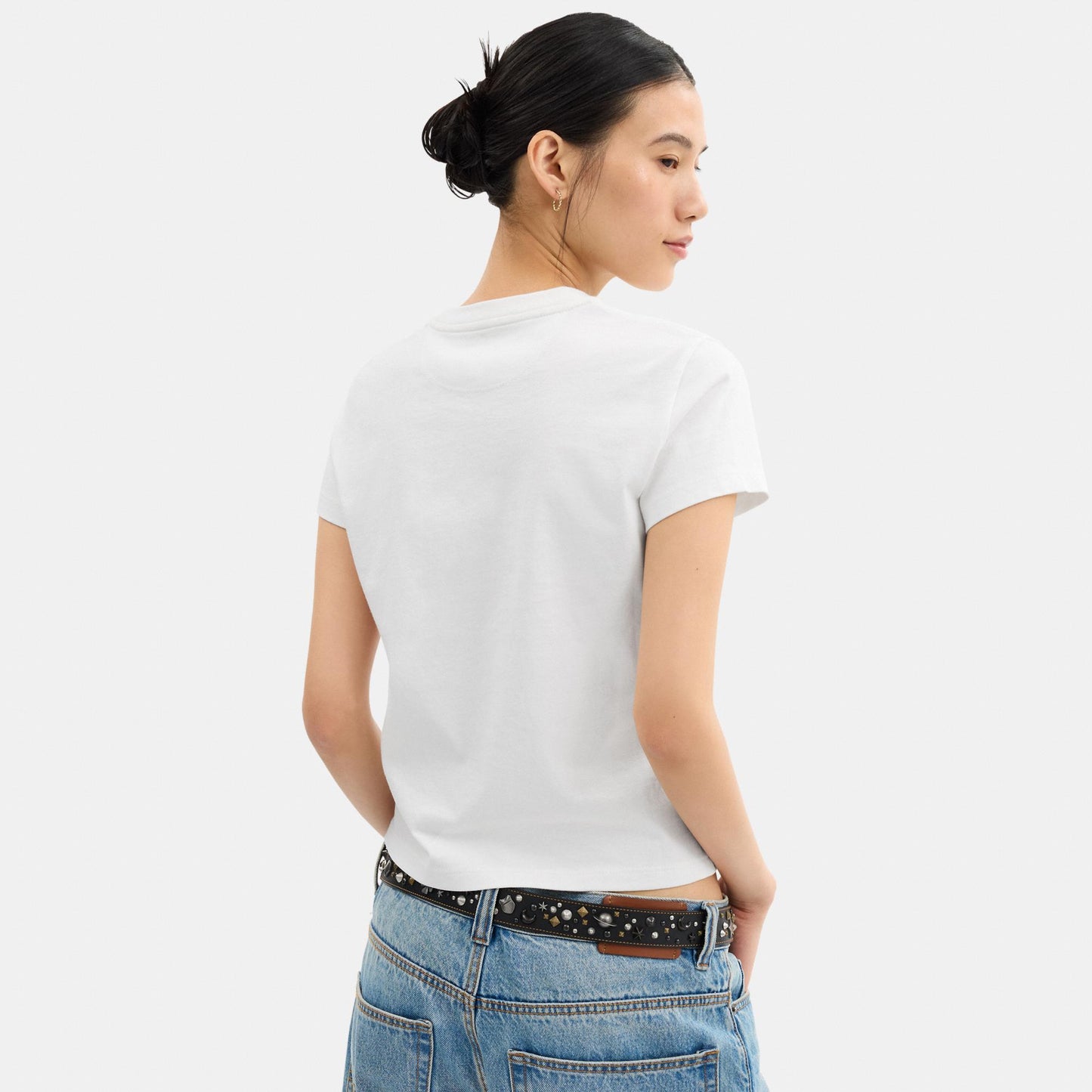 CBD21-Horse and Carriage T-Shirt in Organic Cotton-White