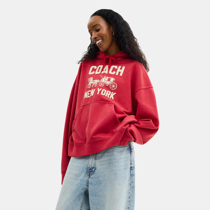 CBD23-Horse and Carriage Hoodie-Red.