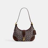 CBF16-Hamptons Hobo Bag In Signature Jacquard-B4/Oak Maple