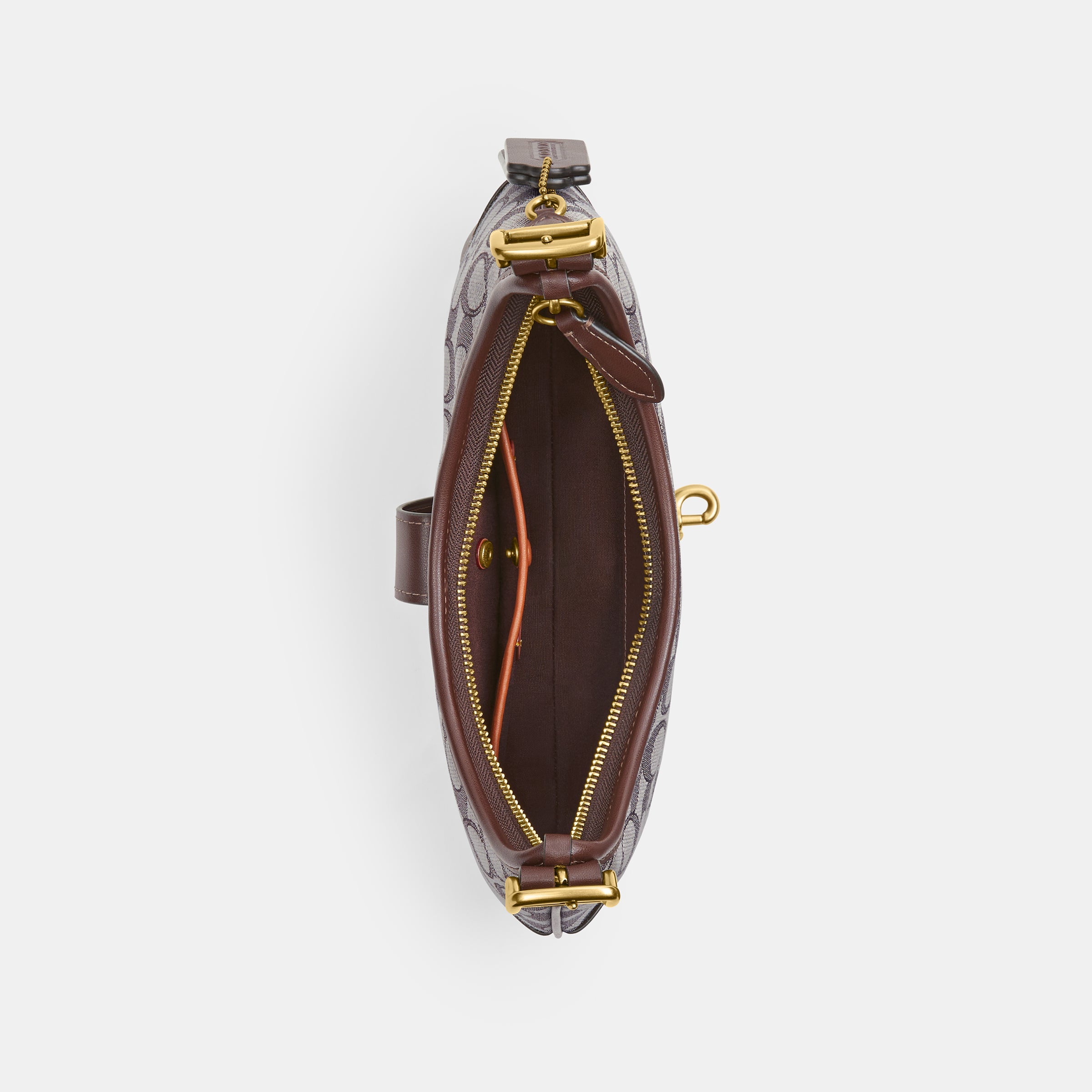 CBF16-Hamptons Hobo Bag In Signature Jacquard-B4/Oak Maple