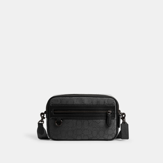 CBF21-Theo Camera Bag In Signature Jacquard-Black
