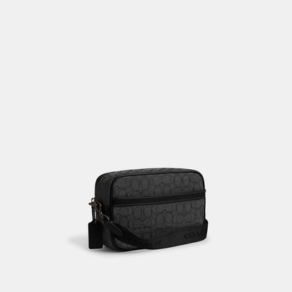 CBF21-Theo Camera Bag In Signature Jacquard-Black