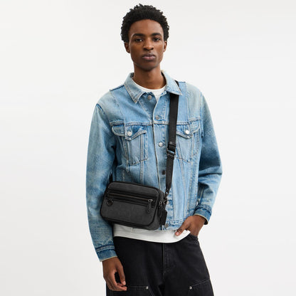 CBF21-Theo Camera Bag In Signature Jacquard-Black