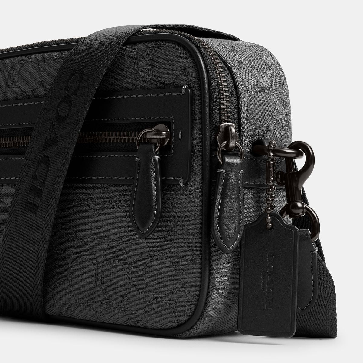 CBF21-Theo Camera Bag In Signature Jacquard-Black