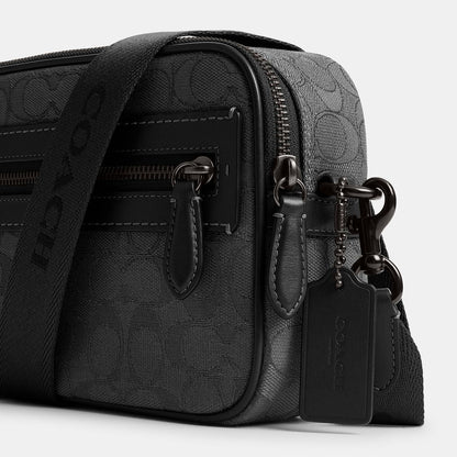 CBF21-Theo Camera Bag In Signature Jacquard-Black
