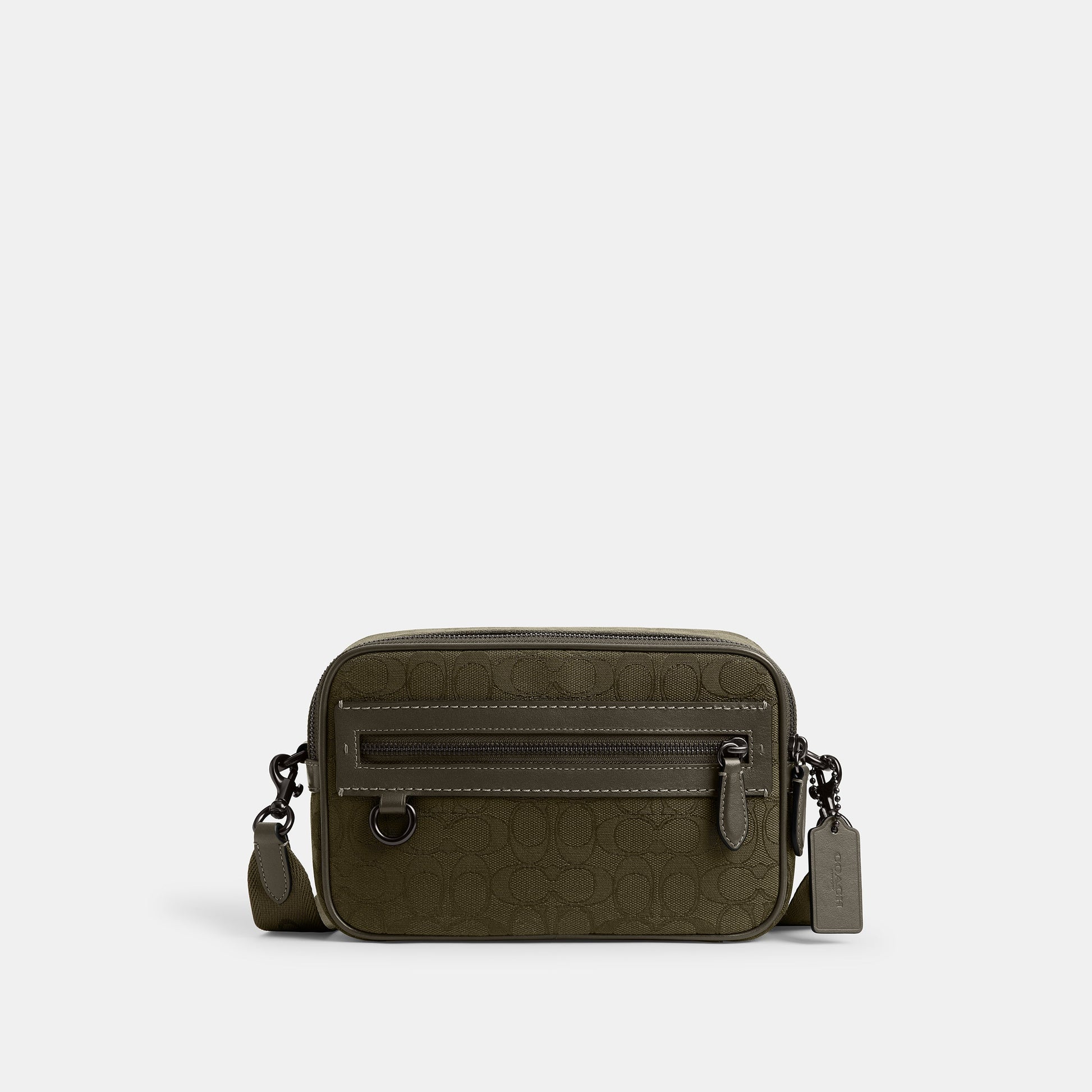 CBF21-Theo Camera Bag In Signature Jacquard-Olive Drab