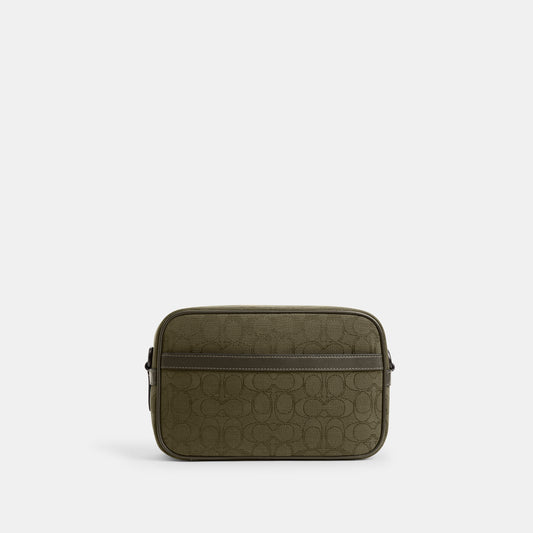 CBF21-Theo Camera Bag In Signature Jacquard-Olive Drab