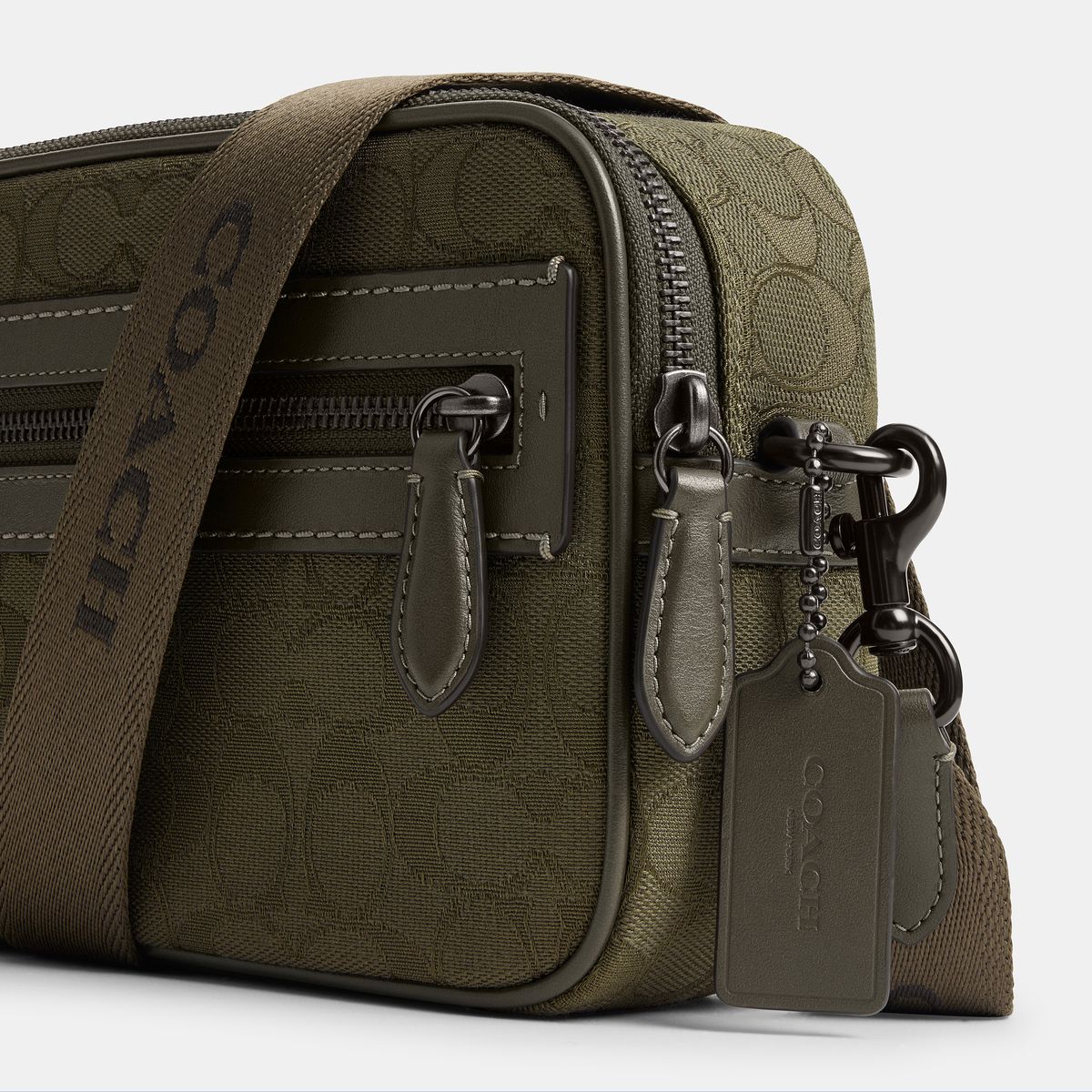 CBF21-Theo Camera Bag In Signature Jacquard-Olive Drab