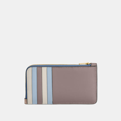 CBF50-New York Zip Card Case in Colorblock-B4/Ash Multi