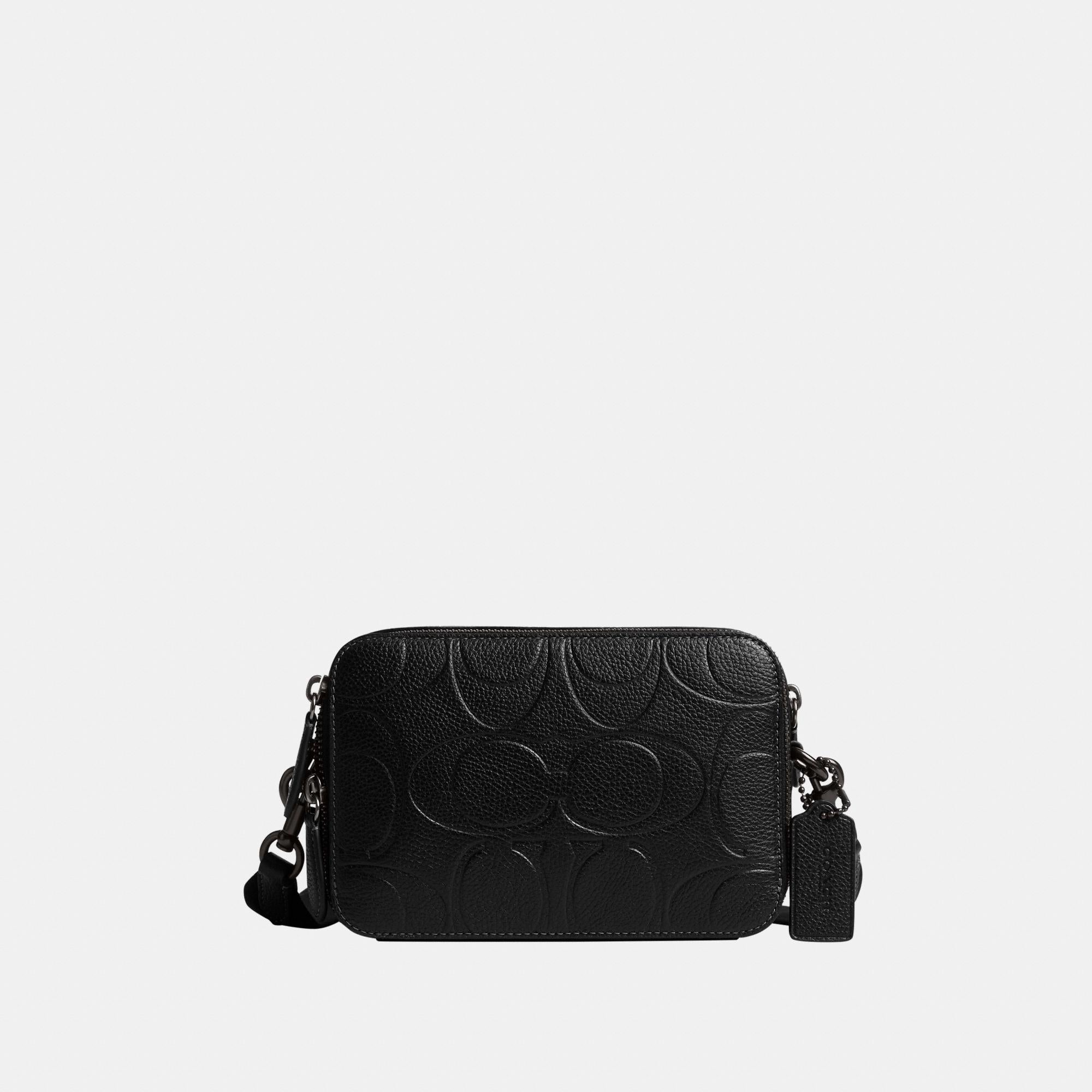 CBG19-Charter Crossbody Bag 19 In Maxi Signature Leather-Black