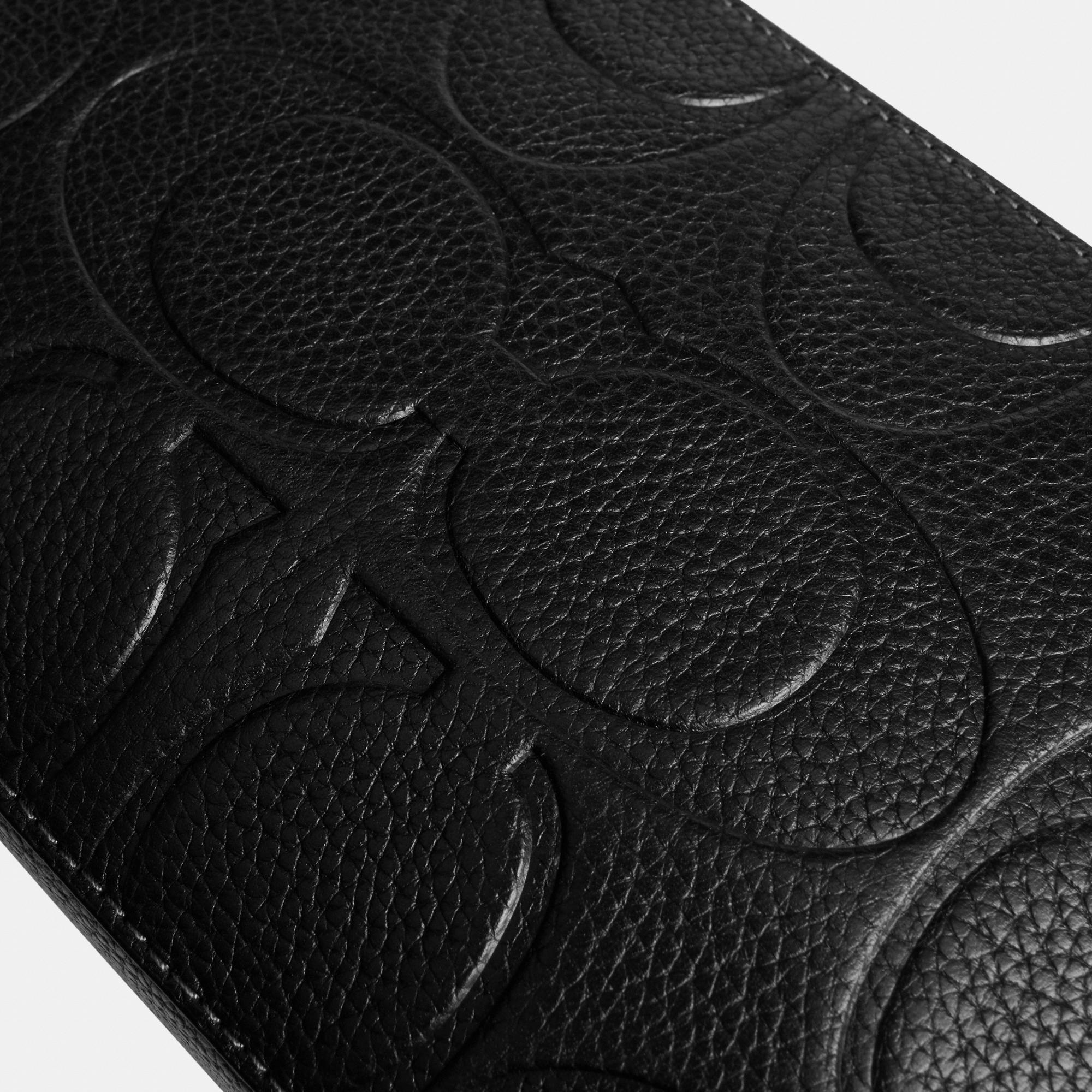 CBG19-Charter Crossbody Bag 19 In Maxi Signature Leather-Black