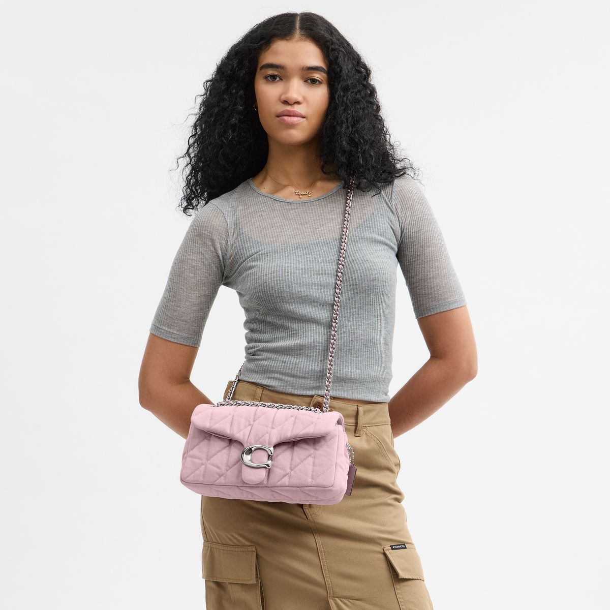 CBG31-Tabby Shoulder Bag 26 With Quilting-Lh/Ballerina