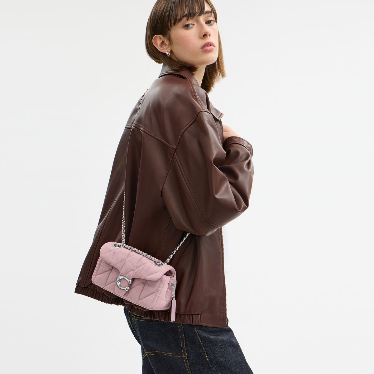 CBG33-Tabby Shoulder Bag 20 With Quilting-Lh/Ballerina