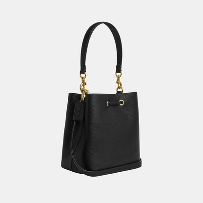 CBH06-Rowan Bucket Bag-Im/Black