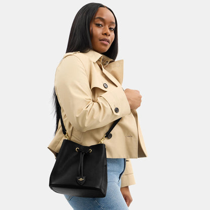 CBH06-Rowan Bucket Bag-Im/Black