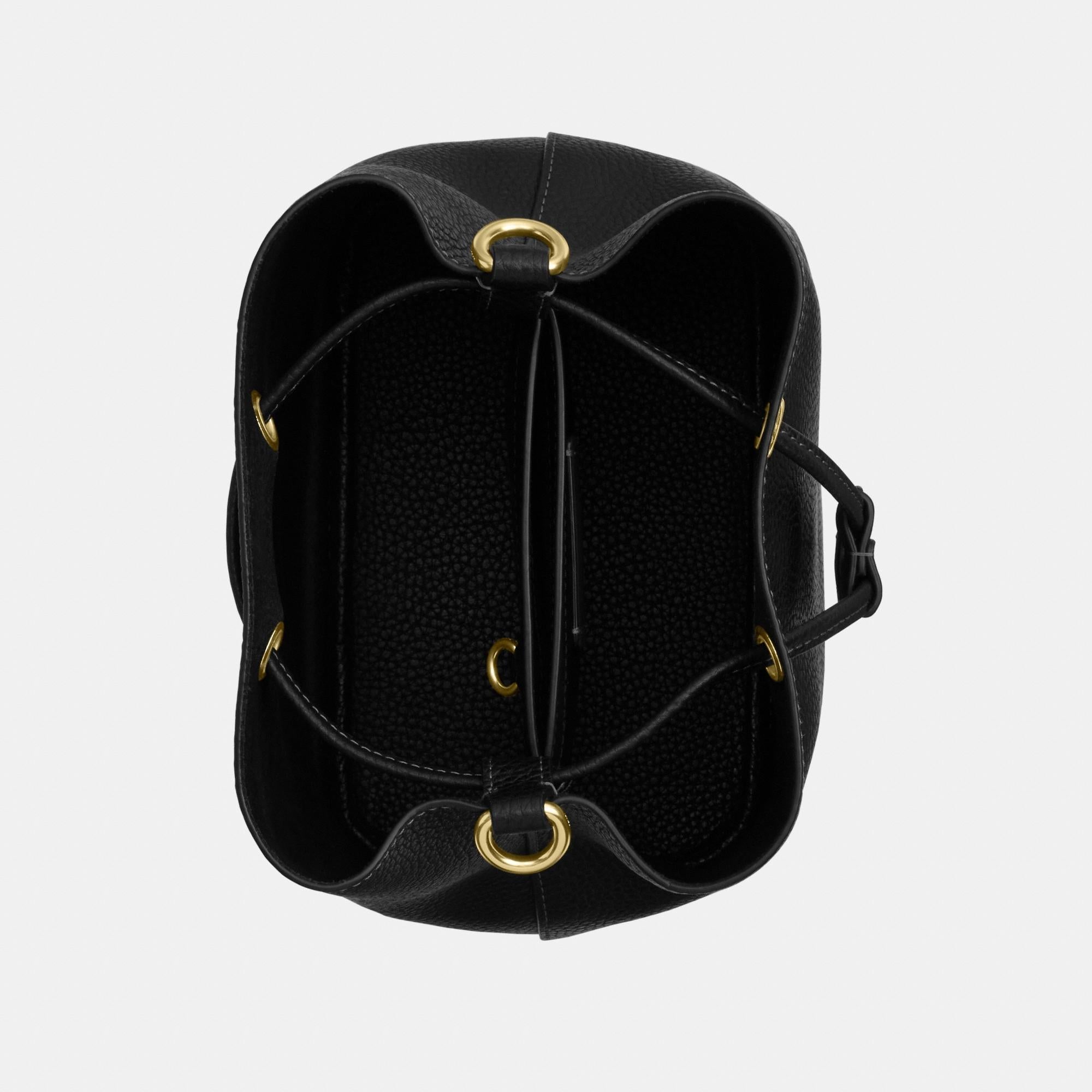 CBH06-Rowan Bucket Bag-Im/Black