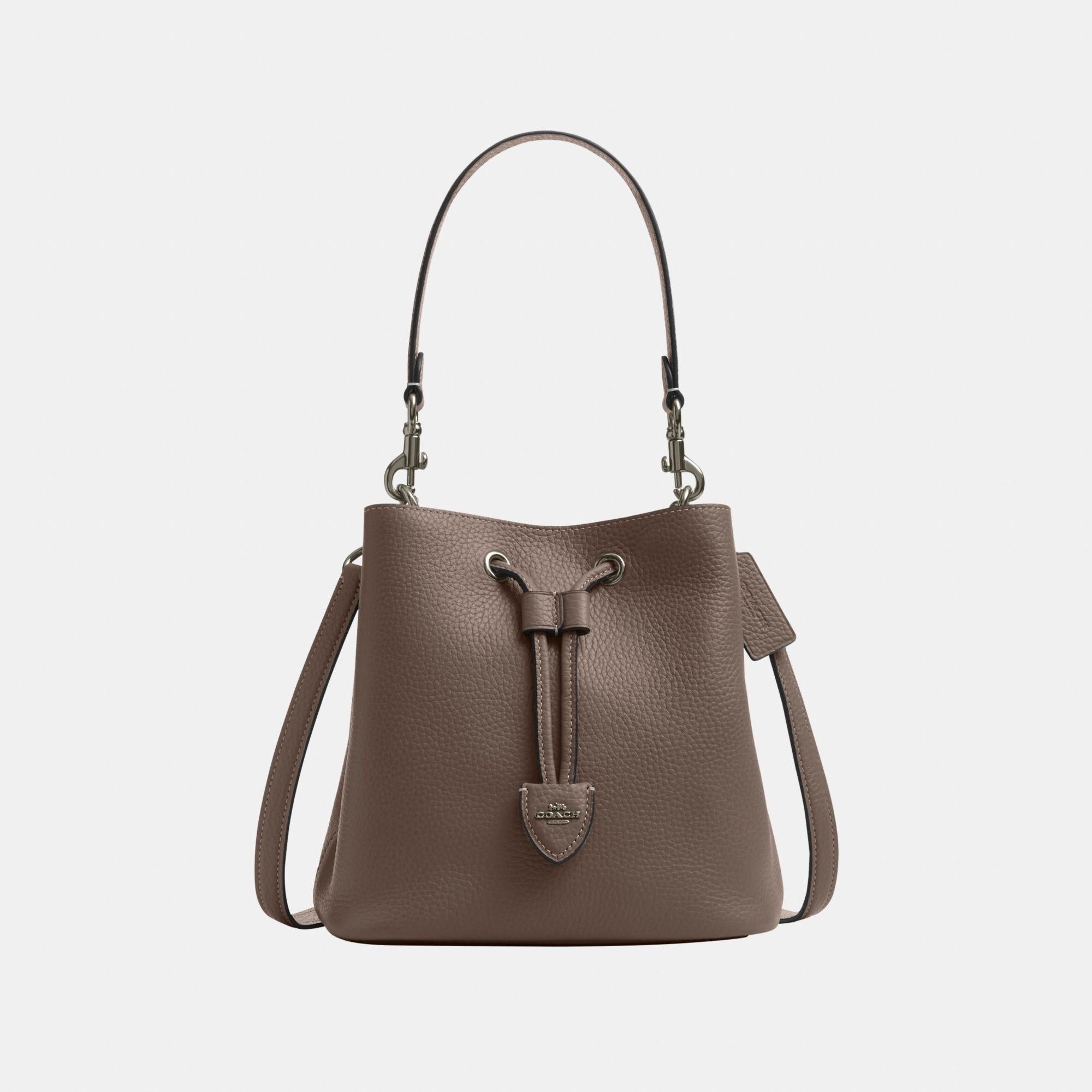 CBH06-Rowan Bucket Bag-Qb/Dark Stone
