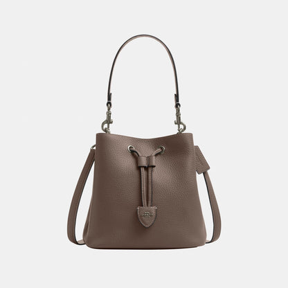 CBH06-Rowan Bucket Bag-Qb/Dark Stone