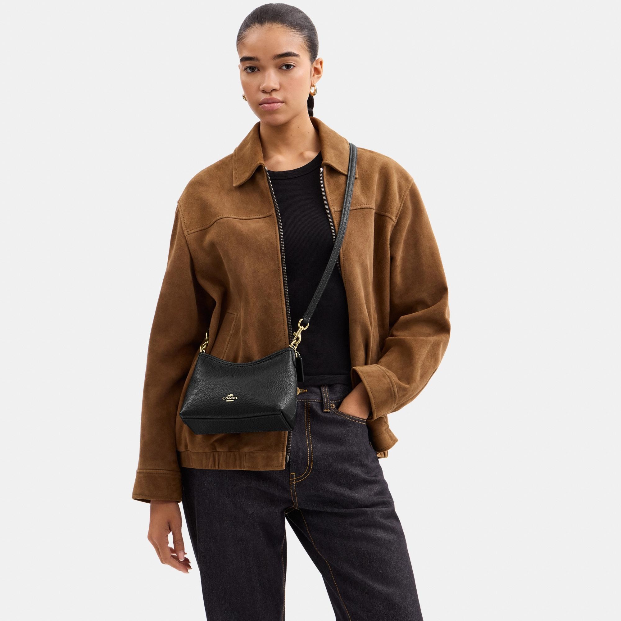 CBH16-Laurel Small Shoulder Bag-Im/Black