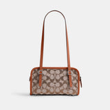 CBH53-Swing Zip Bag 20 In Crystal Signature Jacquard-Lh/Burnished Amber