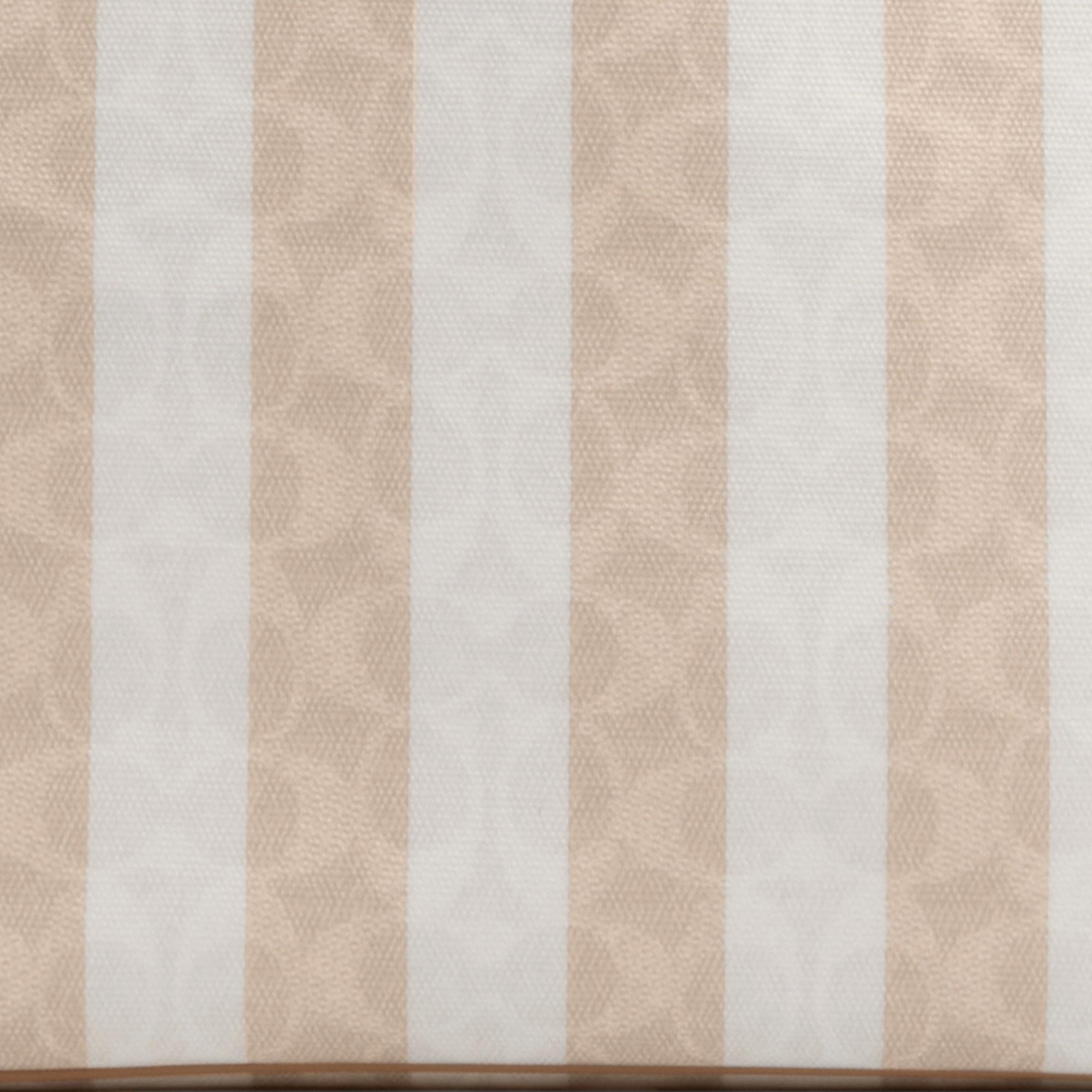 CBI03-Large City Tote Bag In Signature Canvas With Stripe-Sv/Sand/Tan