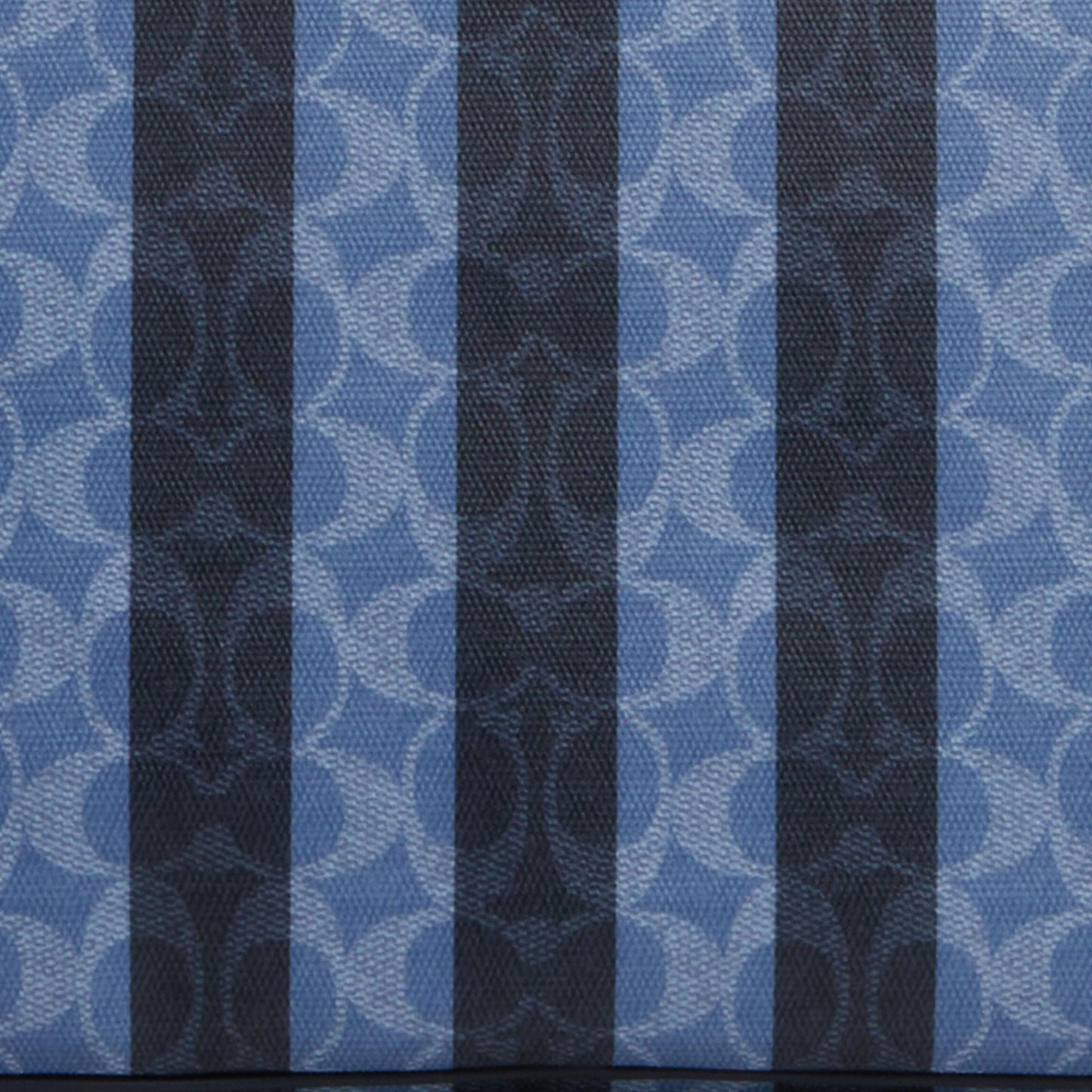 CBI03-Large City Tote Bag In Signature Canvas With Stripe-Sv/Denim/Midnight Navy