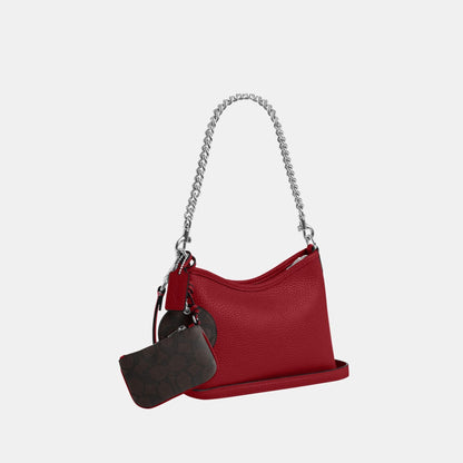 Laurel Small Shoulder Bag With Mirror Charm And Pouch