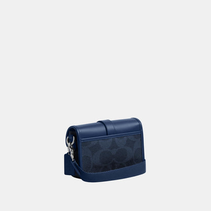 League Crossbody In Mixed Signature Canvas