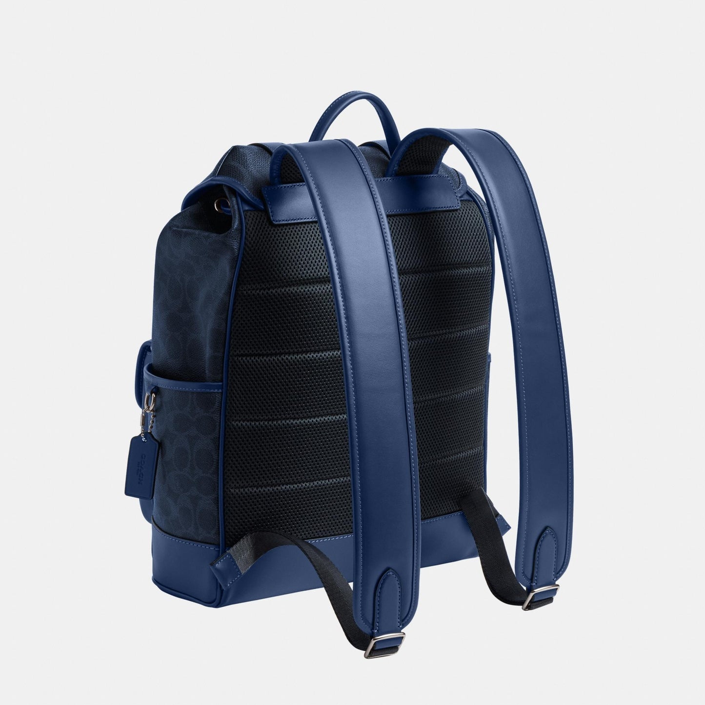 League Flap Backpack In Mixed Signature Canvas
