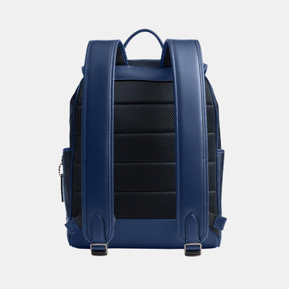 League Flap Backpack In Mixed Signature Canvas