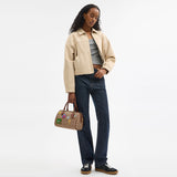 CBJ90-Coach X Peanuts Rowan Satchel Bag In Signature Canvas With Patches-Im/Tan/Brown Multi