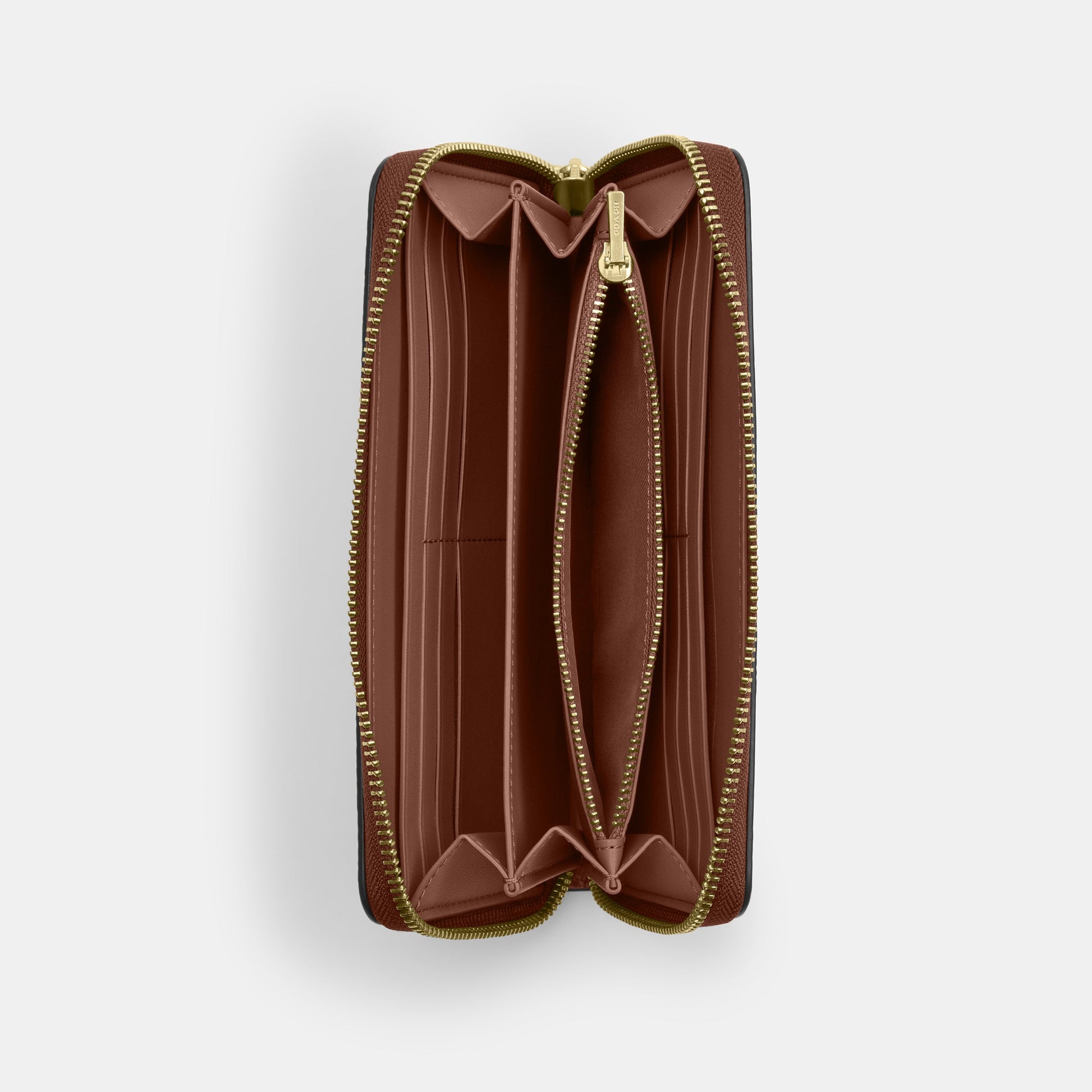 CBM91-Coach X Peanuts Long Zip Around Wallet In Signature Canvas With Patches-Im/Tan/Brown Multi