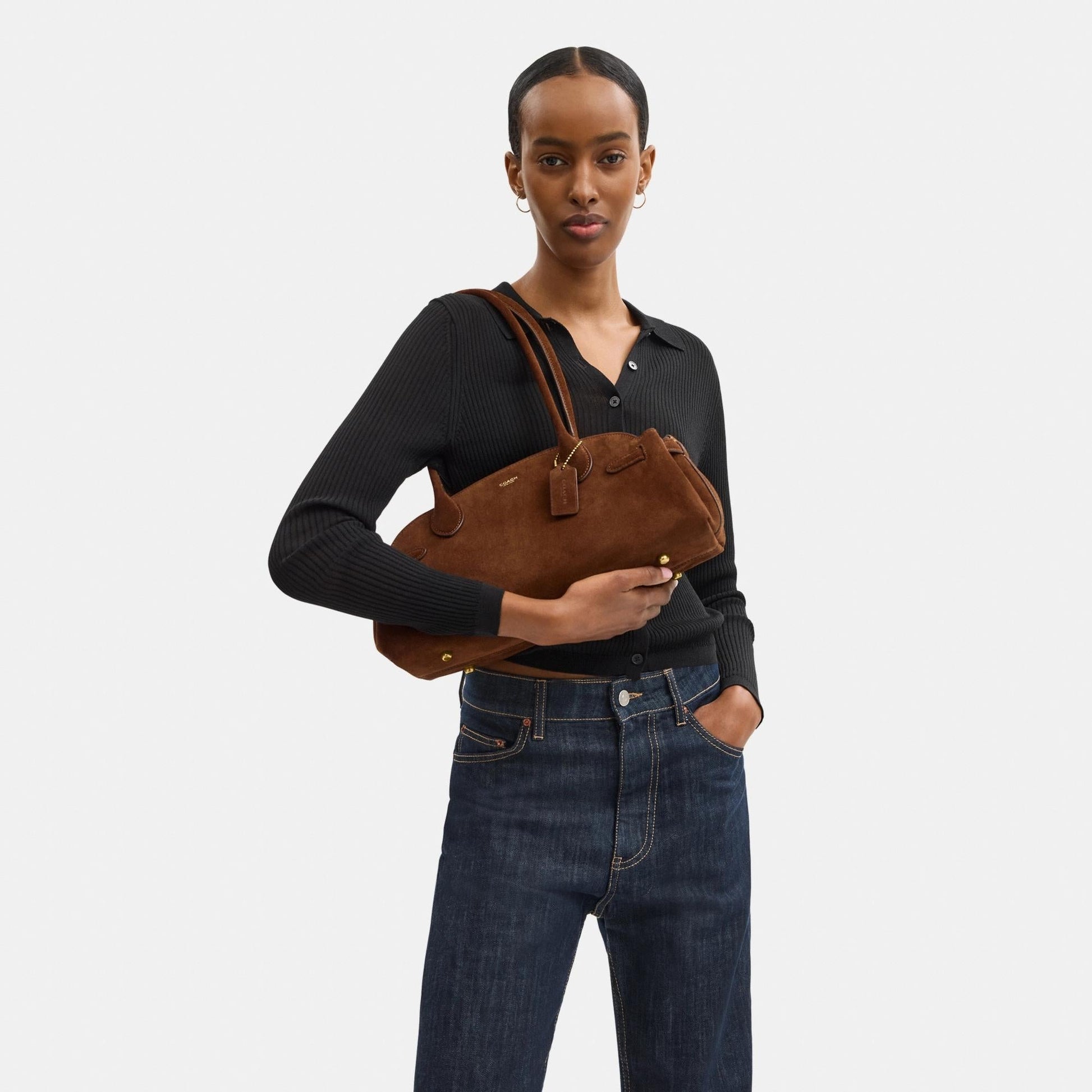 CBN41-Suede Empire 34-B4/Warm Brown