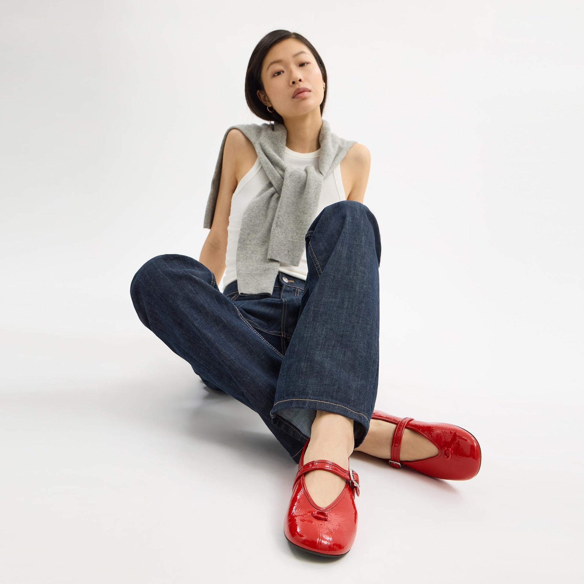 CBO90-Sculpted C Mary Jane-Sport Red