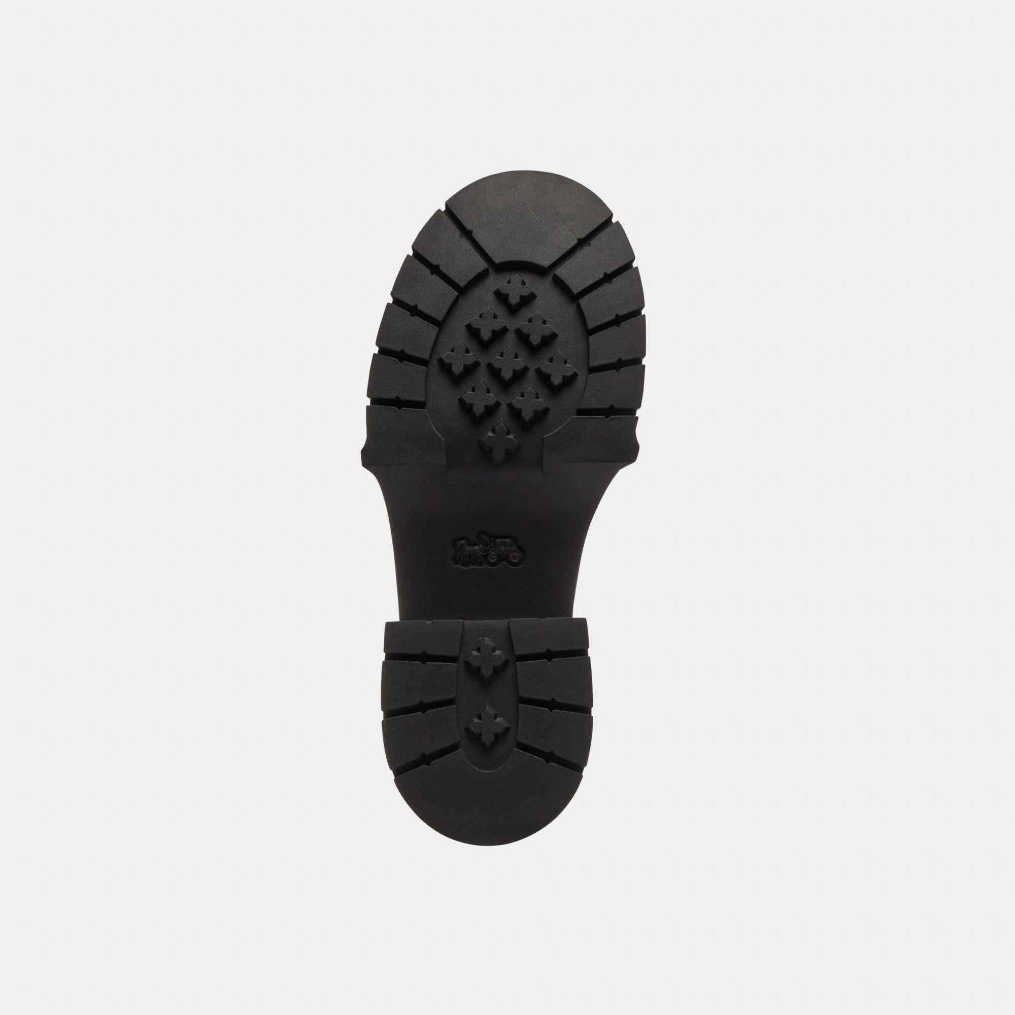 CBV18-Leah Platform Loafer In Loved Leather-Black