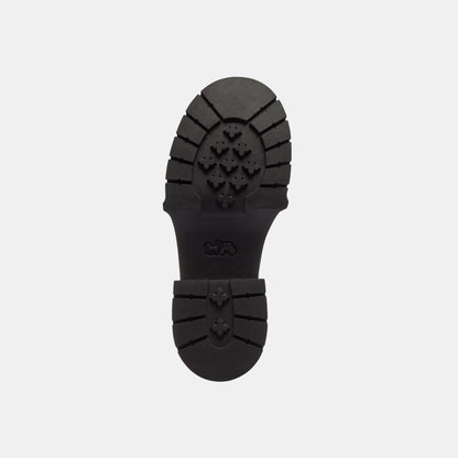 CBV18-Leah Platform Loafer In Loved Leather-Black